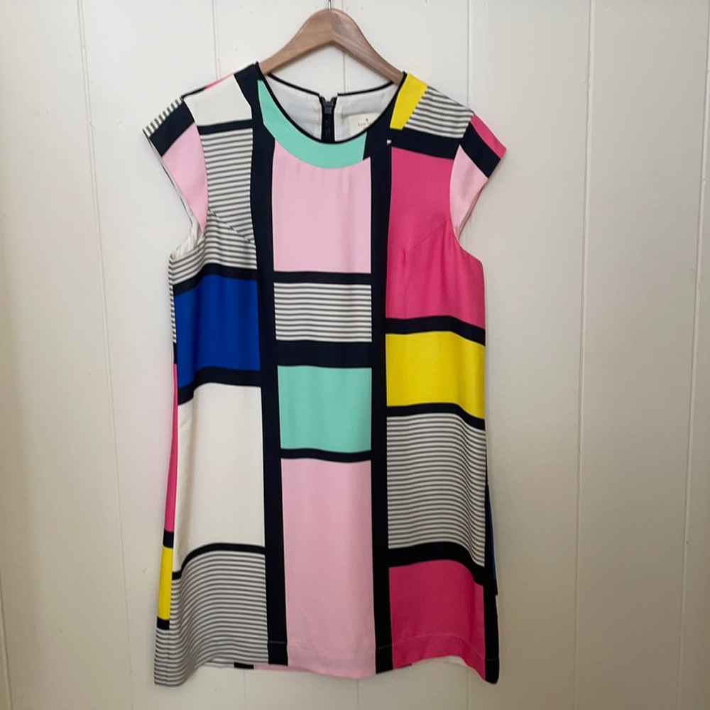 KATE SPADE NY CLAUDETTE' dress MONDRIAN COLORBLOCK